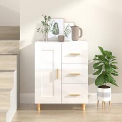 vidaXL Servanta, alb extralucios, 69, 5x34x90 cm, lemn compozit GartenMobel Dekor (812228) Comoda