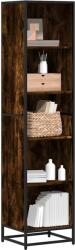 vidaXL Biblioteca, stejar fumuriu, 40x35x170, 5 cm, lemn prelucrat GartenMobel Dekor (849141) Biblioteca