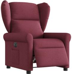 vidaXL Fotoliu rabatabil electric, rosu vin, material textil GartenMobel Dekor (3303357)