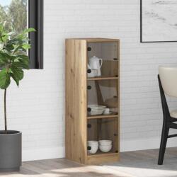 vidaXL Bufet Stejar Artizanal 35 x 37 x 109 cm Lemn compozit GartenMobel Dekor (882893) Comoda