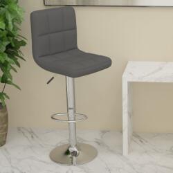 vidaXL Scaun de bar, gri închis, material textil GartenMobel Dekor (334230)