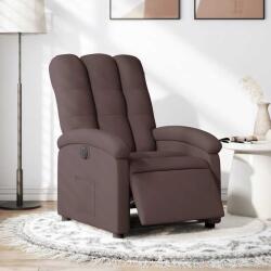 vidaXL Fotoliu rabatabil electric, maro închis, material textil GartenMobel Dekor (3204073)