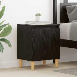 vidaXL Noptiera stejar negru 40 x 30 x 50 cm din lemn compozit cu usa (875106)