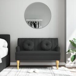 vidaXL Bancheta cu perne, negru, 113x64, 5x75, 5 cm, textil GartenMobel Dekor (372132)