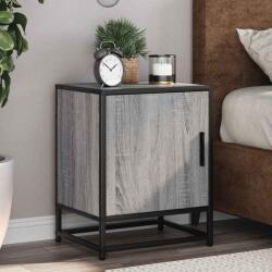 vidaXL Noptiere 2 buc Gri Sonoma 40x31x50 cm lemn prelucrat si metal GartenMobel Dekor (848716)