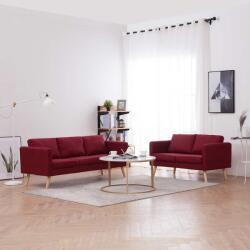 vidaXL Set de canapele, 2 piese, bordo, material textil GartenMobel Dekor (276857) Canapea