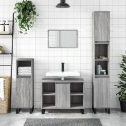 vidaXL Dulap pentru baie, gri sonoma, 80x33x60 cm, lemn compozit GartenMobel Dekor (831642)