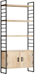 vidaXL Biblioteca cu 4 niveluri 80x30x180 cm lemn masiv de mango GartenMobel Dekor (284421) Biblioteca