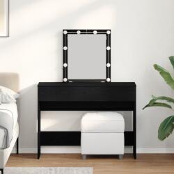 vidaXL Masa de Toaleta Stejar negru 100 x 40 x 130 cm Lemn compozit GartenMobel Dekor (868842)