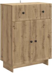vidaXL Bufet Stejar Artizanal 66 x 34, 5 x 90 cm Lemn prelucrat GartenMobel Dekor (893954) Comoda
