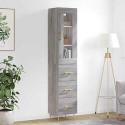 vidaXL Dulap înalt, gri sonoma, 34, 5x34x180 cm, lemn prelucrat GartenMobel Dekor (3199231) Comoda