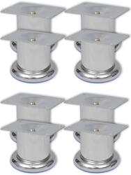 vidaXL Picioare de canapea rotunde, 8 buc. , 60 mm, crom GartenMobel Dekor (3051485)