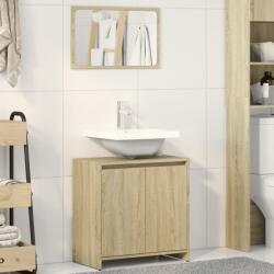 vidaXL Set mobilier de baie, 2 piese, stejar sonoma, lemn prelucrat GartenMobel Dekor (849610)