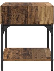 vidaXL Noptiera 2 pcs Lemn vechi 40 x 40 x 50 cm Lemn compozit GartenMobel Dekor (881813)