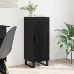 vidaXL Bufet Stejar Negru 34, 5 x 34 x 90 cm Lemn Ingineresc si Fier GartenMobel Dekor (881656) Comoda