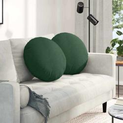 vidaXL Perne de Sezut 2 pcs Verde închis Ø 50 cm Tesatura din corduroy GartenMobel Dekor (42014191)
