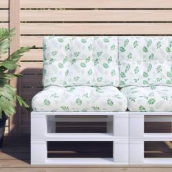 vidaXL Perne de paleti, 2 buc. , model cu frunze, textil GartenMobel Dekor (360663)