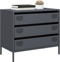 vidaXL Dulap, antracit, 68x39x58, 5 cm, otel laminat la rece GartenMobel Dekor (851294) Comoda
