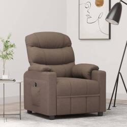 vidaXL Fotoliu rabatabil electric, gri taupe, material textil GartenMobel Dekor (3143499)