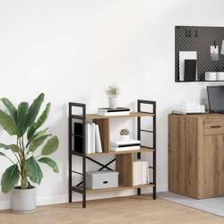 vidaXL Raft pentru carti Stejar Artizanal 75 x 30 x 91 cm GartenMobel Dekor (883975) Biblioteca