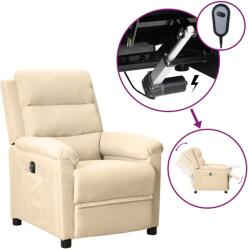 vidaXL Fotoliu rabatabil electric, crem, material textil GartenMobel Dekor (3098972)
