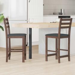 vidaXL Scaune de dining 2 pcs Maro deschis 40 x 47, 5 x 99, 5 cm GartenMobel Dekor (42020466)