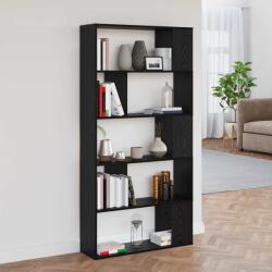 vidaXL Dulap pentru carti Stejar Negru 80 x 24 x 159 cm Lemn compozit GartenMobel Dekor (8003712) Biblioteca