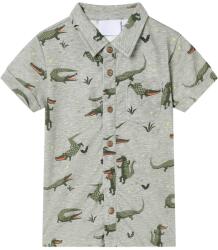 vidaXL Tricou pentru copii, kaki deschis melanj, 116 GartenMobel Dekor (12106)