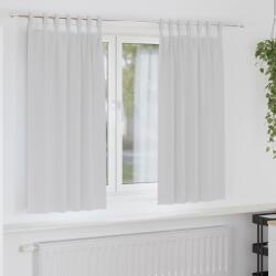vidaXL Perdele Opaque cu Inel 2 pcs Gri Deschis 175 x 140 cm Poliester GartenMobel Dekor (4107569)