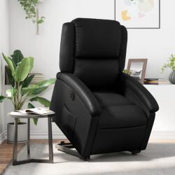 vidaXL Fotoliu rabatabil electric cu ridicare, negru, piele ecologica GartenMobel Dekor (3204240)