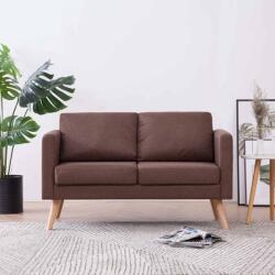 vidaXL Canapea cu 2 locuri, maro, material textil GartenMobel Dekor (281353) Canapea