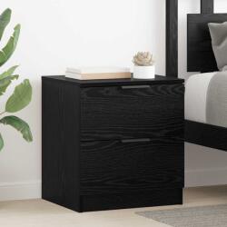 vidaXL Set 2 noptiere cu sertar, stejar negru, 45x39x50 cm, vidaXL (880509)