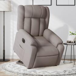 vidaXL Fotoliu electric rabatabil cu ridicare, gri taupe, textil GartenMobel Dekor (3205348)