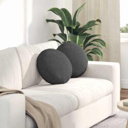 vidaXL Perne de Sezut 2 pcs Gri închis Ø 40 cm Tesatura din corduroy GartenMobel Dekor (42014150)