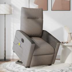 vidaXL Fotoliu electric masaj rabatabil cu ridicare, gri taupe, textil GartenMobel Dekor (3324078)