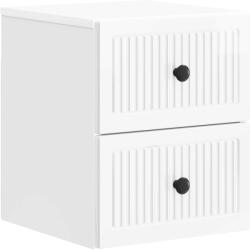 vidaXL Noptiera suspendata alba lucioasa cu 4 sertare, 33x34, 5x40 cm (897963)
