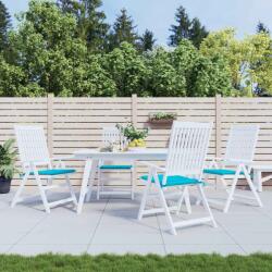 vidaXL Perne scaun de gradina, turcoaz, 4 buc. , 40x40x4 cm, textil GartenMobel Dekor (361030)