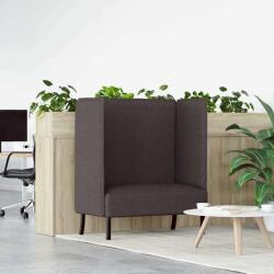 vidaXL Canapea cu spatar înalt 101cm Maro închis tesatura GartenMobel Dekor (42010836) Canapea