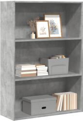 vidaXL Biblioteca, gri beton, 80x30x114 cm, lemn prelucrat GartenMobel Dekor (857934) Biblioteca