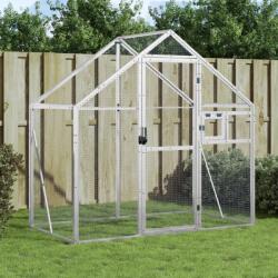 vidaXL Voliera de pasari, argintiu, 179x100x185 cm, aluminiu GartenMobel Dekor (152258)