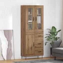 vidaXL Bufet Stejar Artizanal 69, 5 x 34 x 90 cm Lemn compozit GartenMobel Dekor (3402703) Comoda