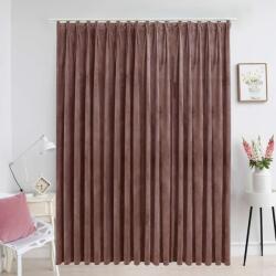 vidaXL Draperie opaca, roz antichizat, 290x245 cm, catifea, cu carlige GartenMobel Dekor (134527)