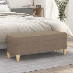 vidaXL Banca, gri taupe, 100x35x41 cm, textil GartenMobel Dekor (349382)