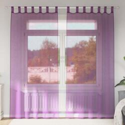 vidaXL Perdele Voile cu Bucle 2 buc Violet 140x245 cm GartenMobel Dekor (4102294)