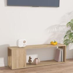 vidaXL Comoda TV, stejar sonoma, 100x24x32 cm, PAL GartenMobel Dekor (809164) Biblioteca