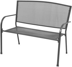 vidaXL Banca de gradina, antracit, 108 cm, otel si plasa GartenMobel Dekor (42732)