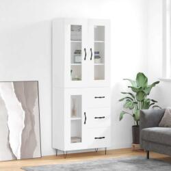 vidaXL Dulap înalt, alb, 69, 5x34x180 cm, lemn compozit GartenMobel Dekor (3198625) Comoda