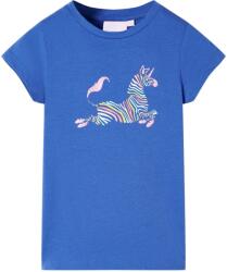 vidaXL Tricou pentru copii, albastru cobalt, 116 GartenMobel Dekor (11056)