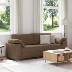 vidaXL Sofa cu 3 locuri Maro 220 cm tesatura GartenMobel Dekor (4105241) Canapea
