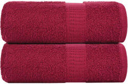 vidaXL Prosoape de sapun 2 buc Bordeaux 30x30 cm 360 g/m2 100% bumbac GartenMobel Dekor (136728) Prosop